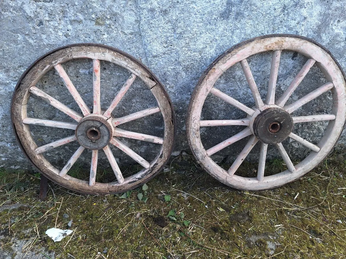 Cart Wheels - Iron rimmed