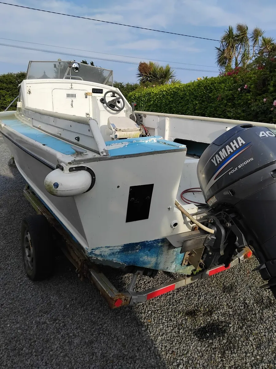 18ft Boat with Trailer - Image 2