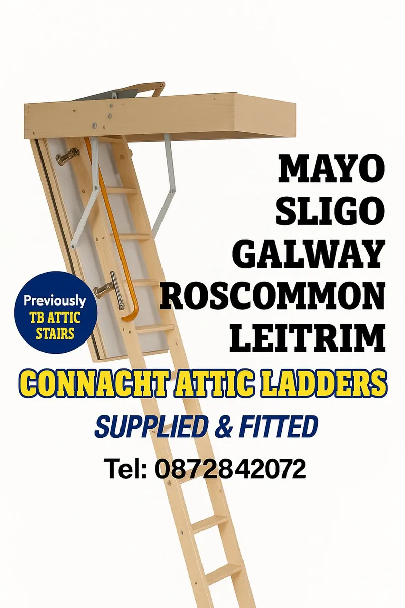 INSULATED LOFT LADDER SUPPLIED & FITTED - Image 1