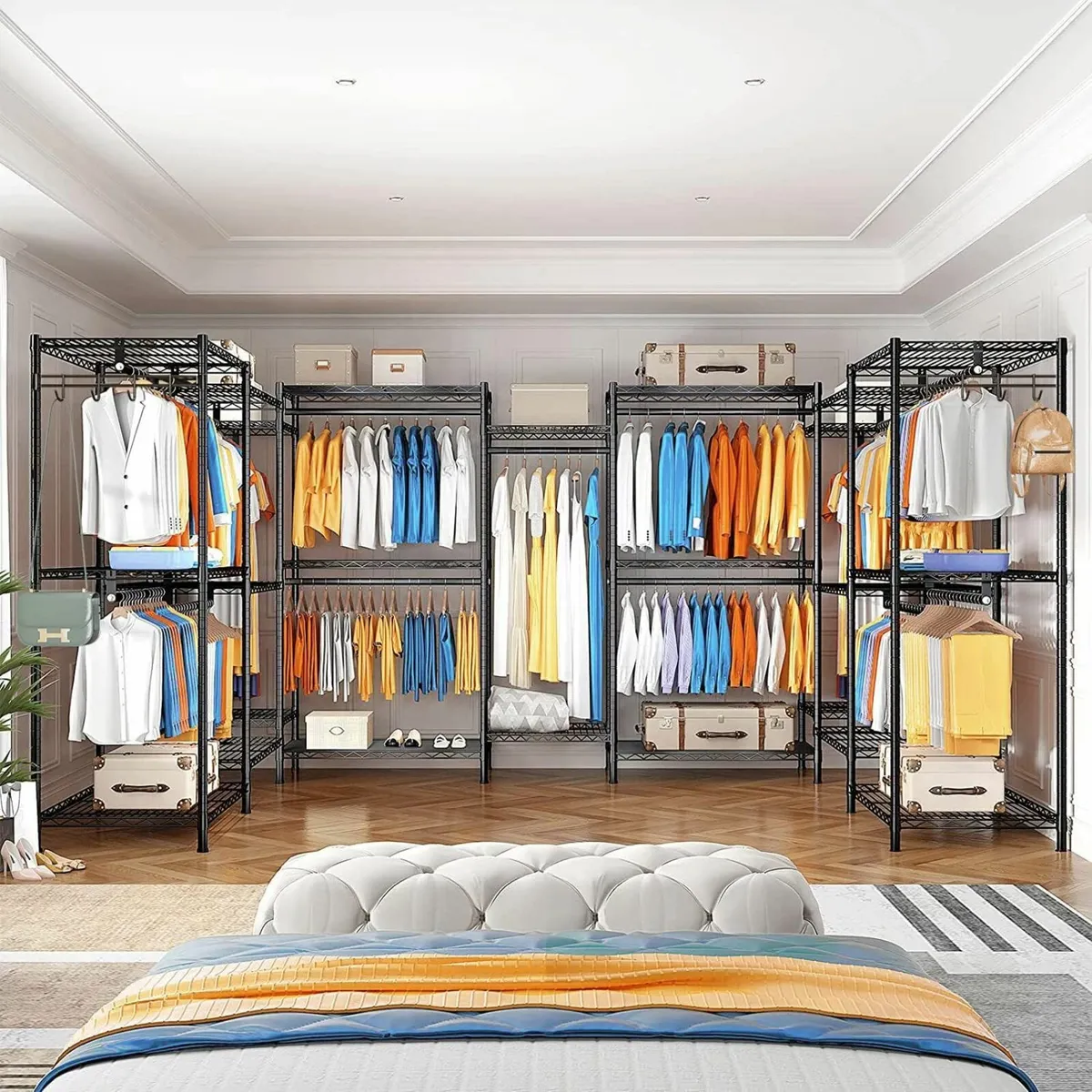 Clothes Rail Rack Heavy Duty Closet Wardrobe - Image 3