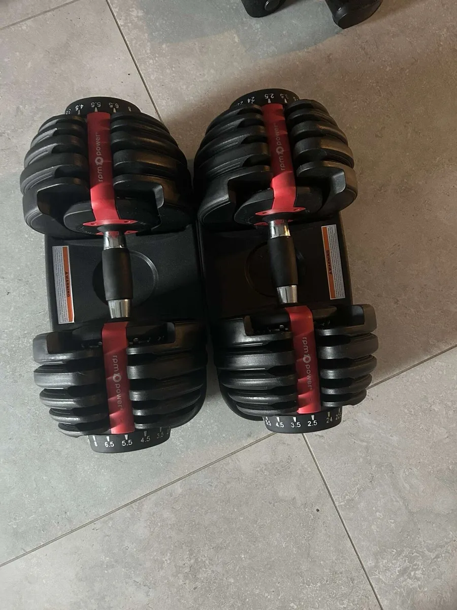 Adjustable 24KG dumbbells and adjustable bench. - Image 2