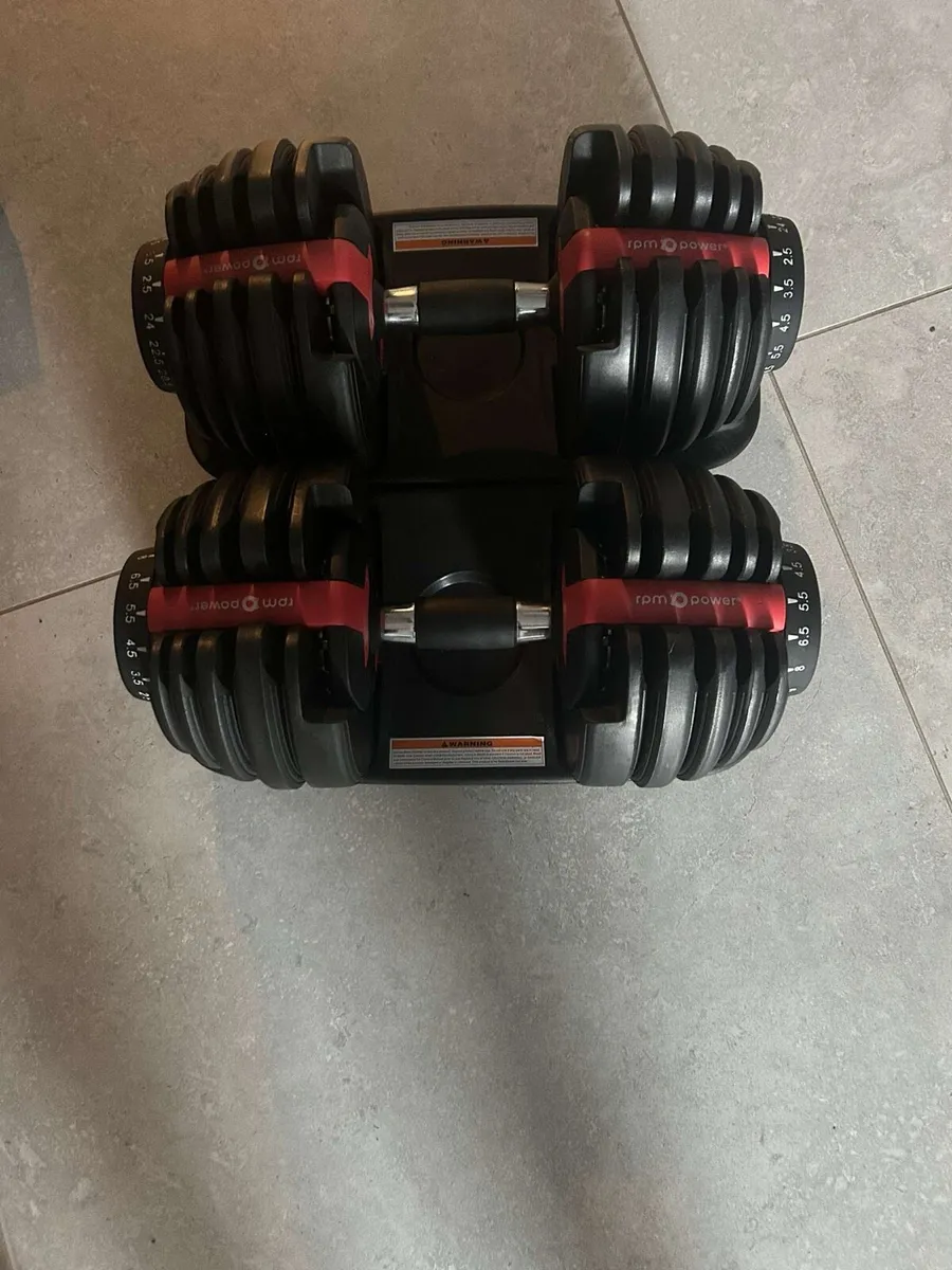 Adjustable 24KG dumbbells and adjustable bench. - Image 3