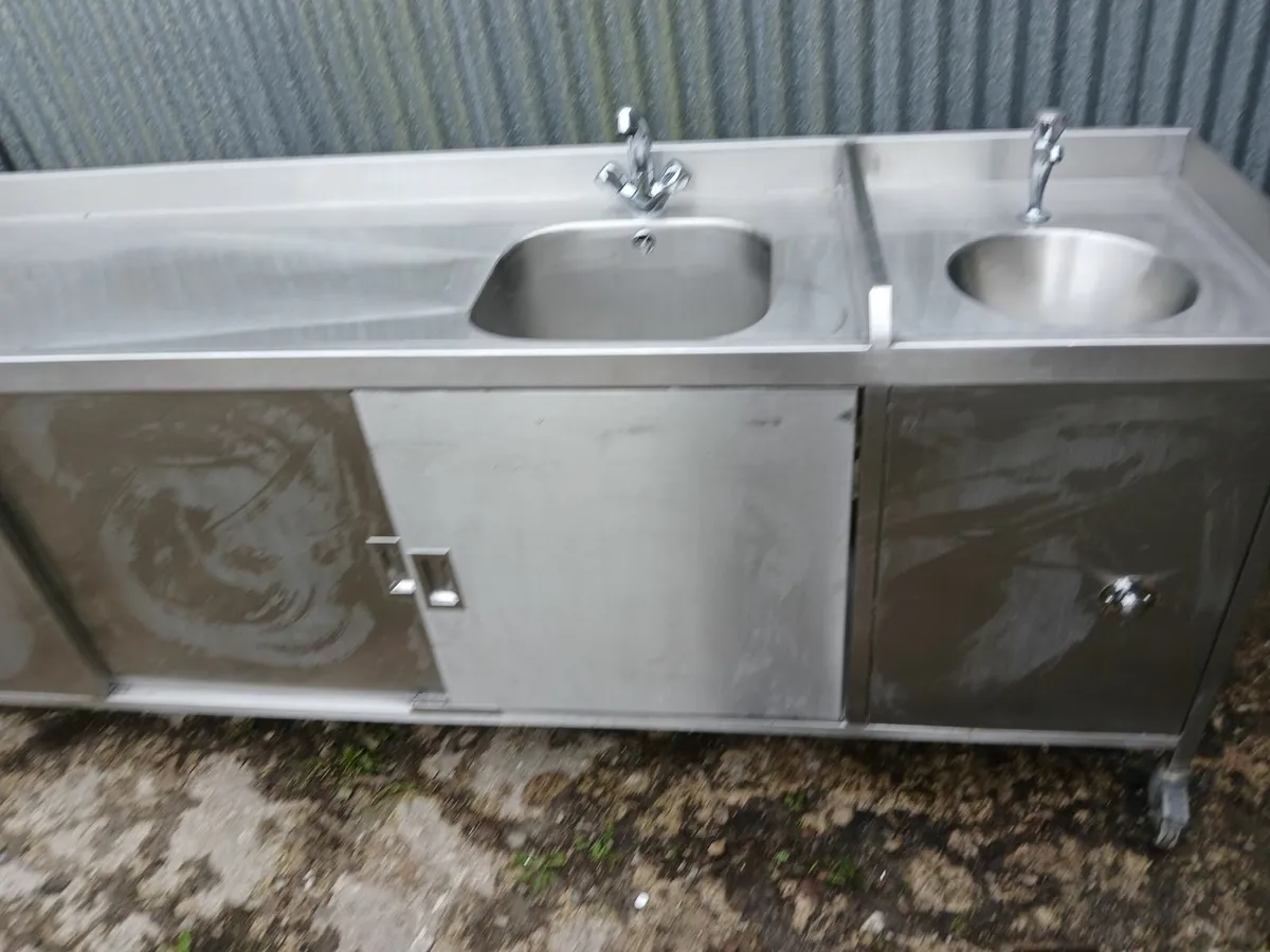 Stainless steel cabbinet /sink unit delivered - Image 3