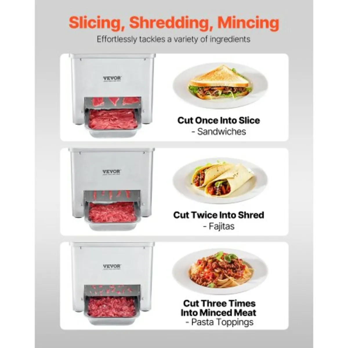 Electric Meat Cutter Machine 550W Commercial Meat - Image 3