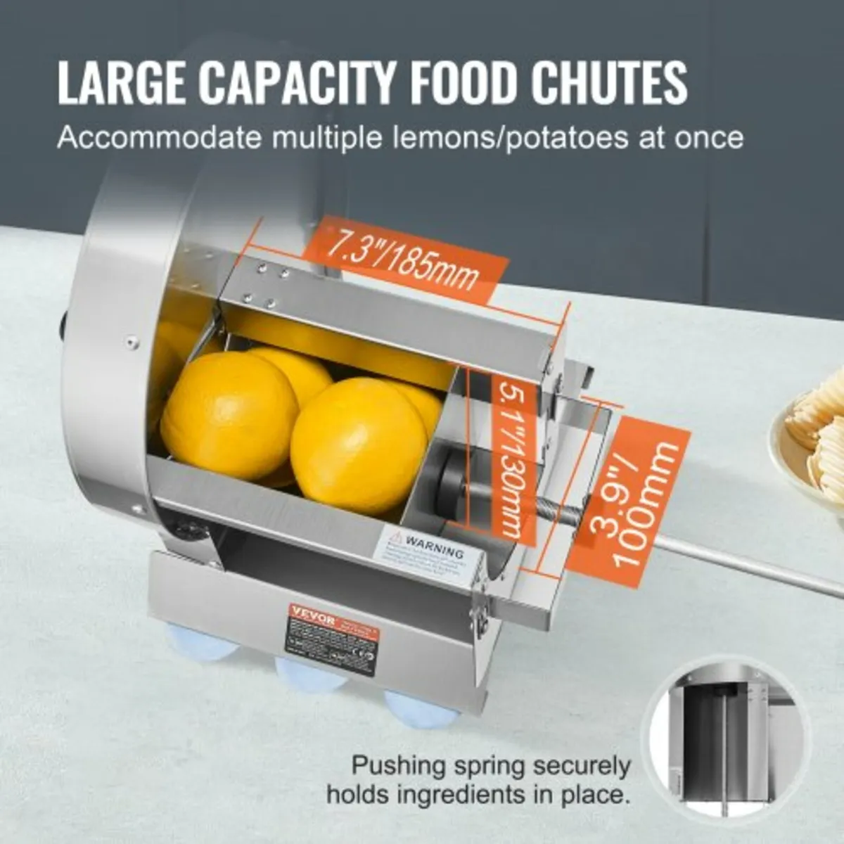Manual Vegetable Fruit Slicer, 0-0.5"/0-12mm Thick - Image 2