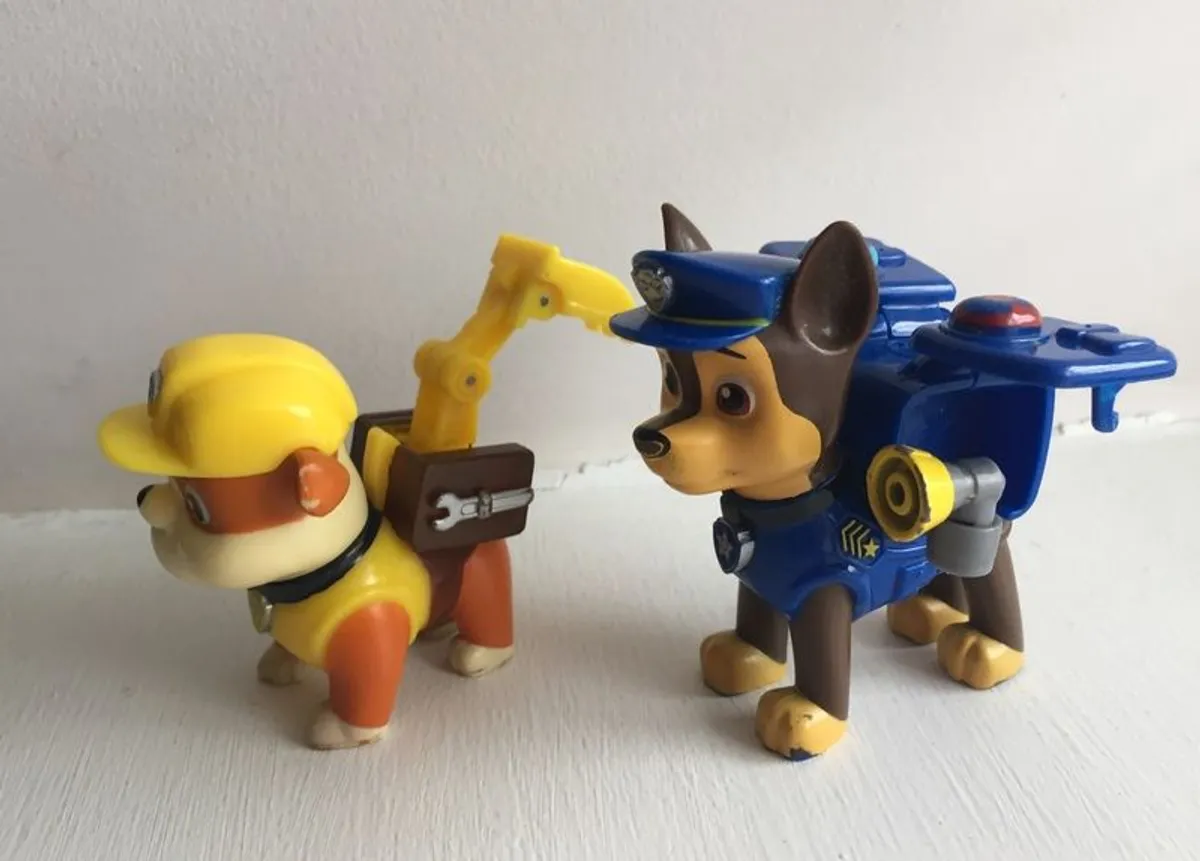 Paw Patrol Mini Figures - Chase & Rubble - Image 3