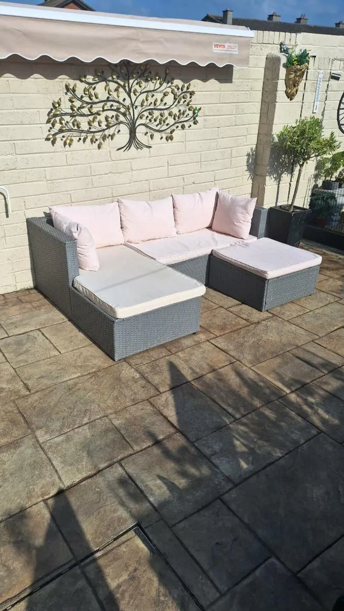 Rattan corner sofa - Image 4