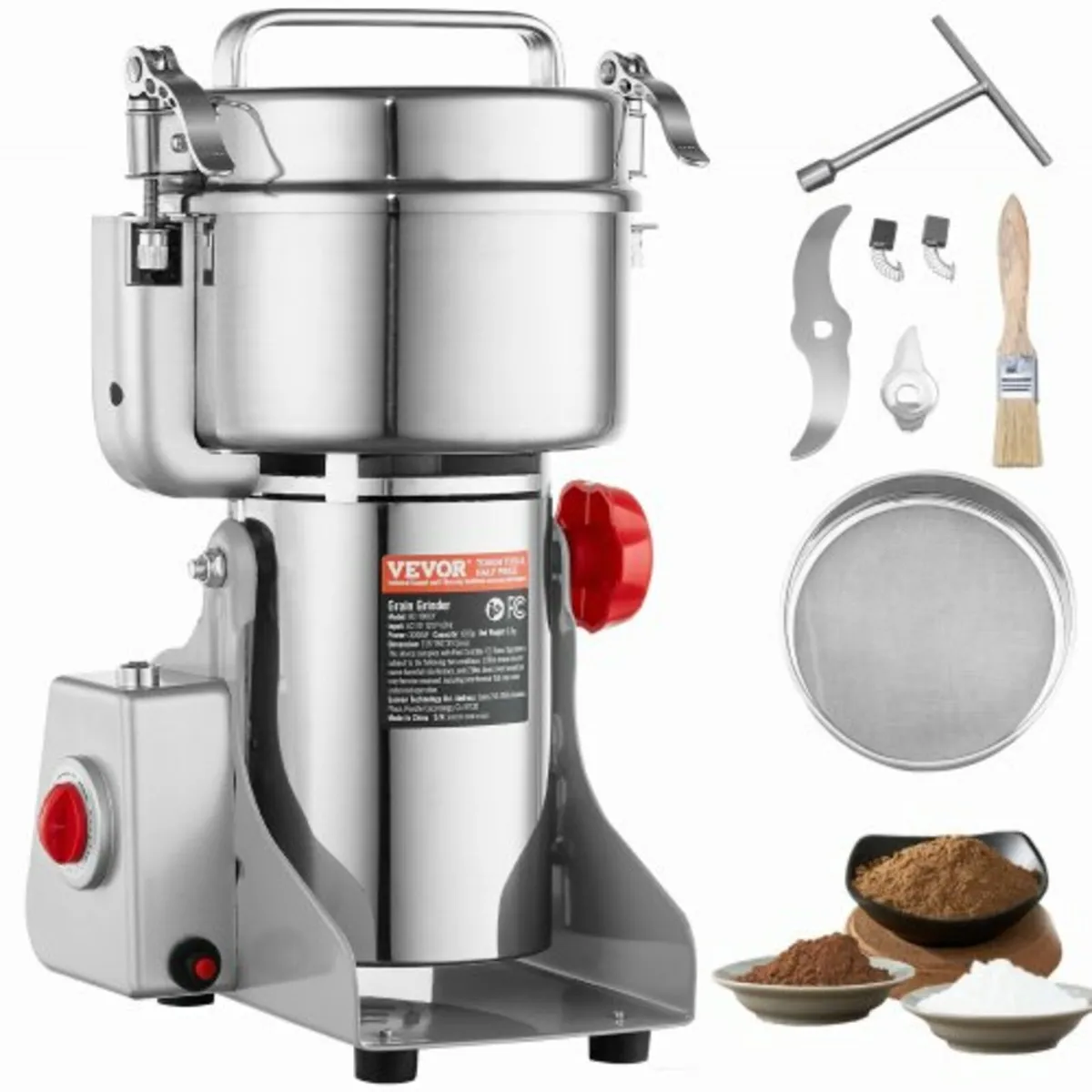 1000g Commercial Spice Grinder Electric Grain Mill - Image 1