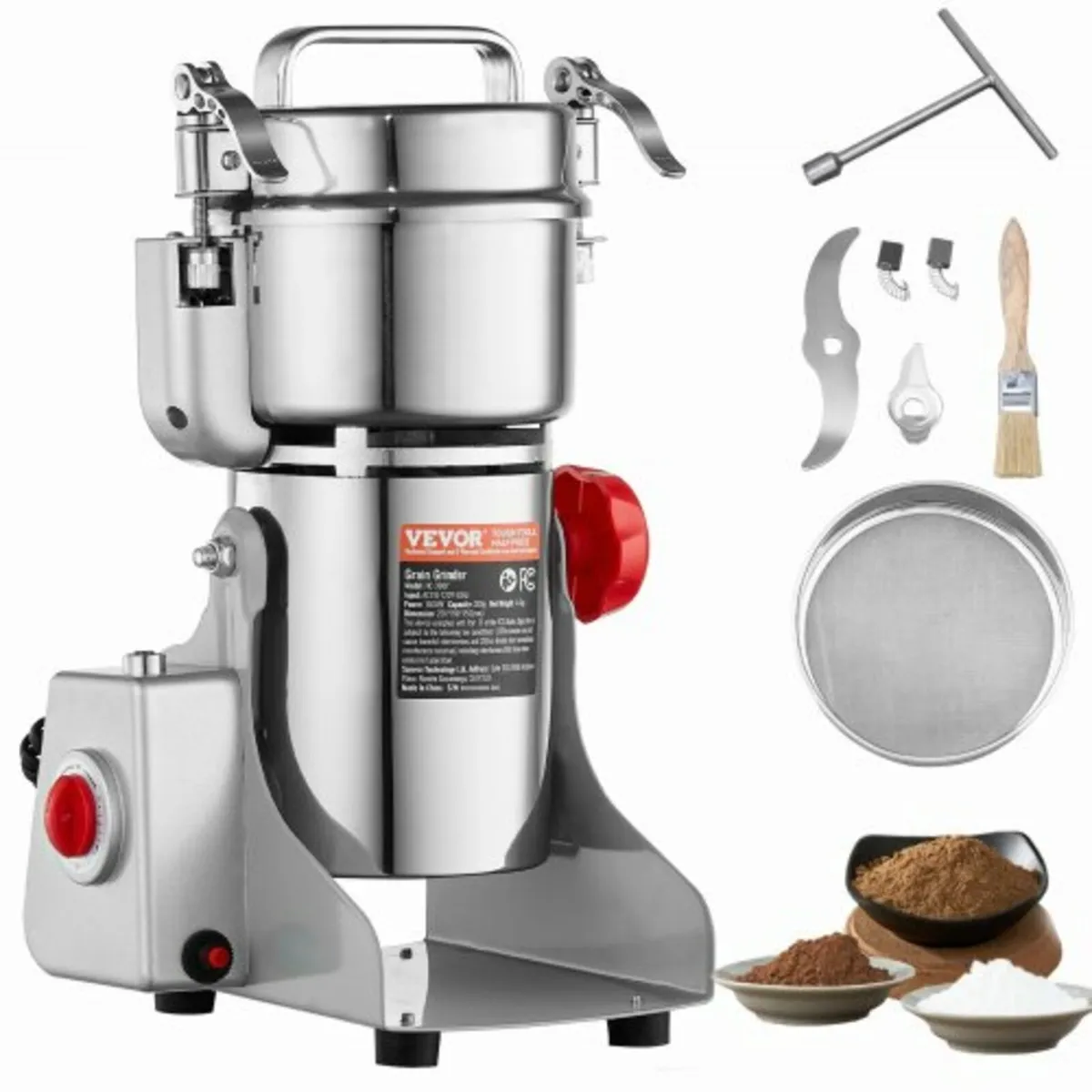 300g Commercial Spice Grinder Electric Grain Mill - Image 1