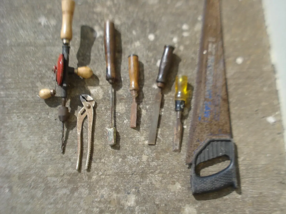 OLD HAND TOOLS. SHED CLEAR OUT.  6. - Image 2