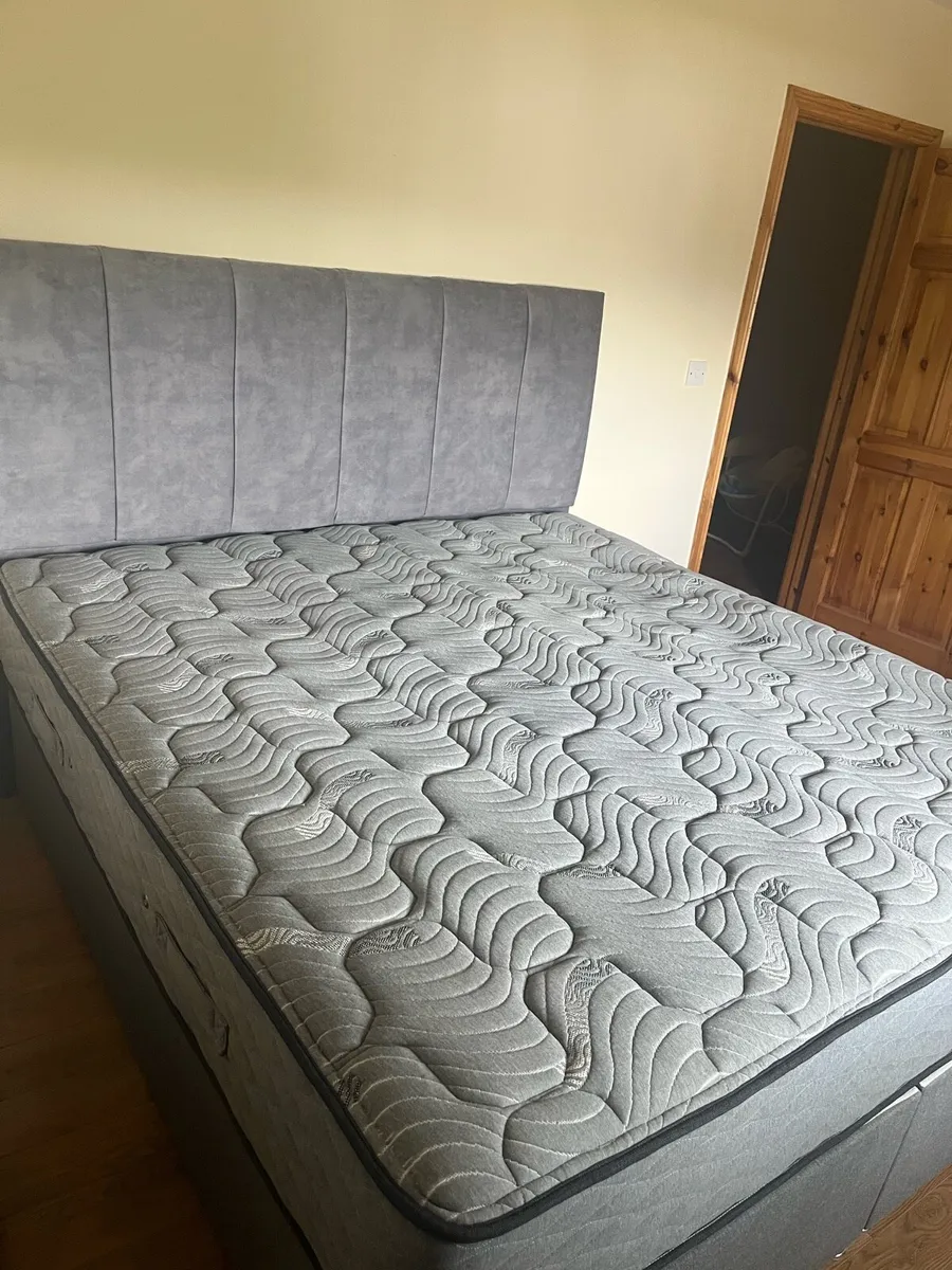 Super King bed with Respa spinal life mattress - Image 1