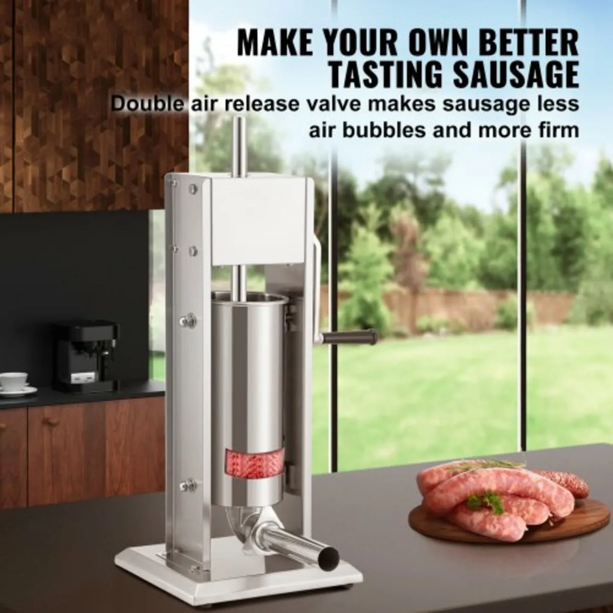 Manual Sausage Stuffer, 8LBS/5L Capacity, Two Spee - Image 3