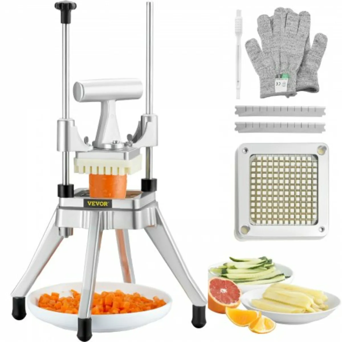 Commercial Vegetable Fruit Chopper 1/4" Blade Heav - Image 1
