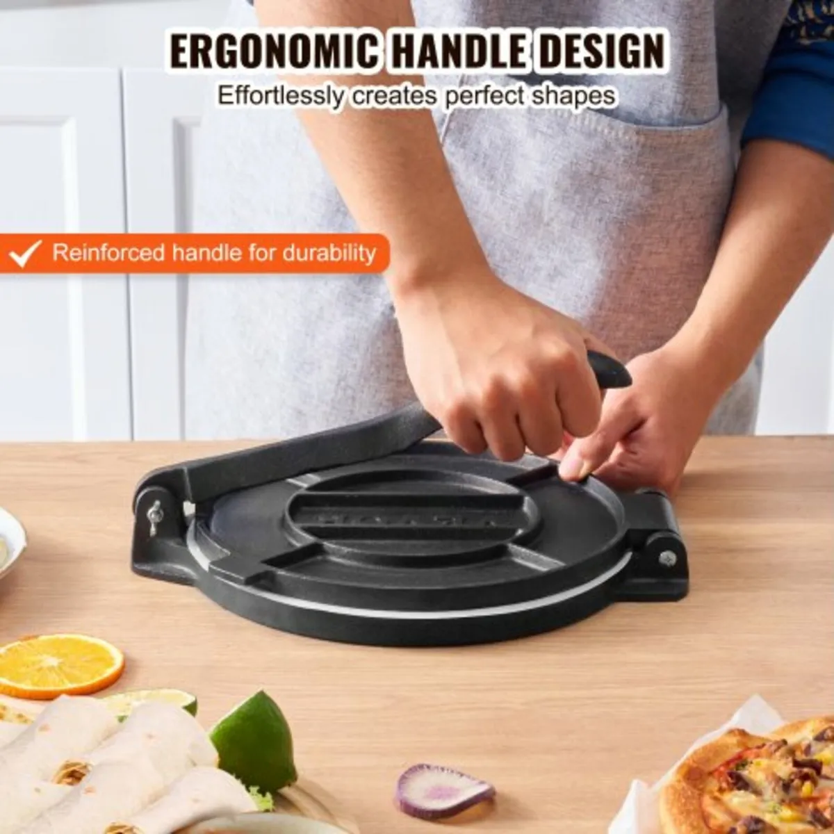 Tortilla Press, 10 Inch Tortilla and Roti Maker, C - Image 3