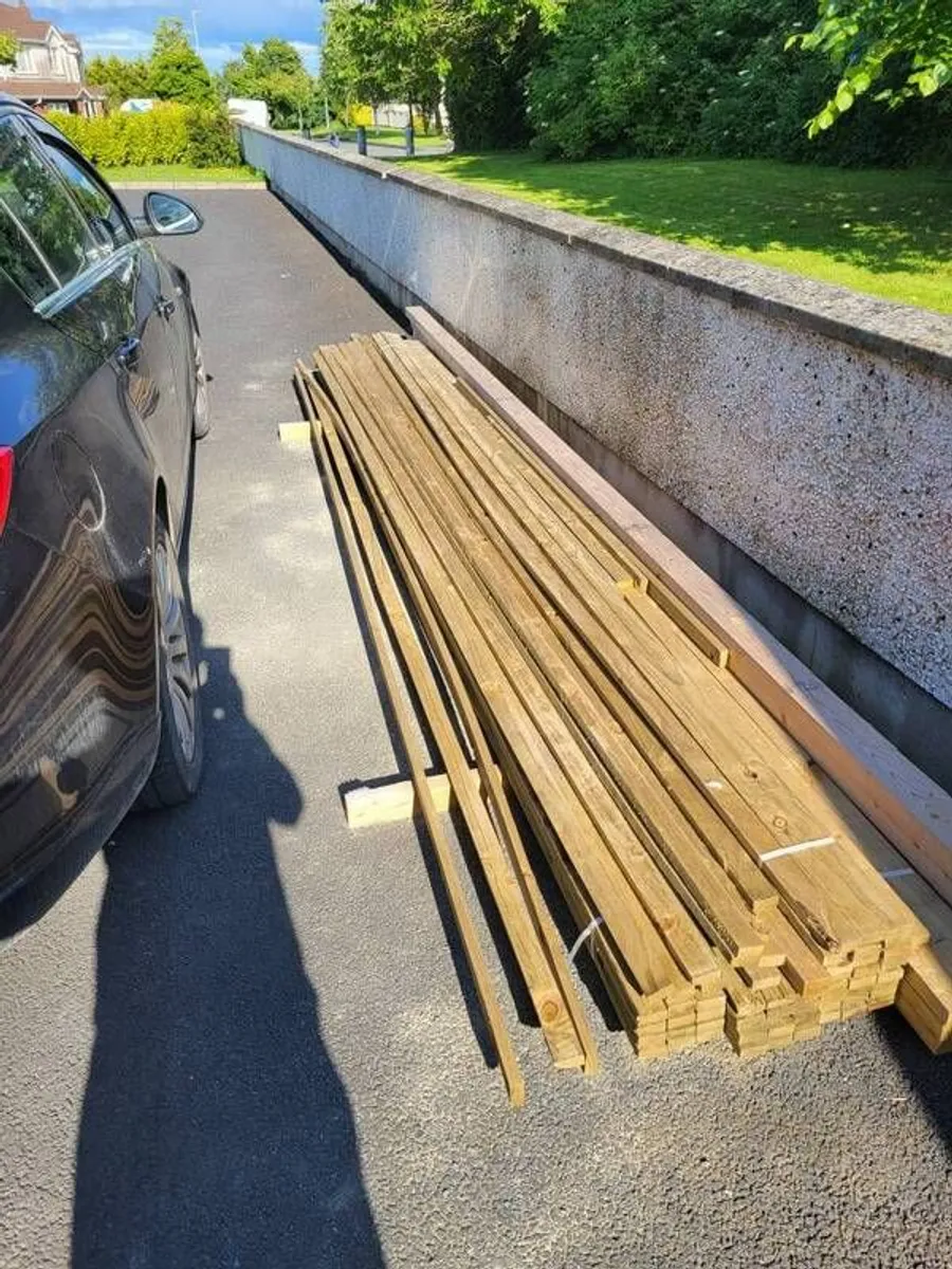 50 lenghts 2x1 treated timber . - Image 2