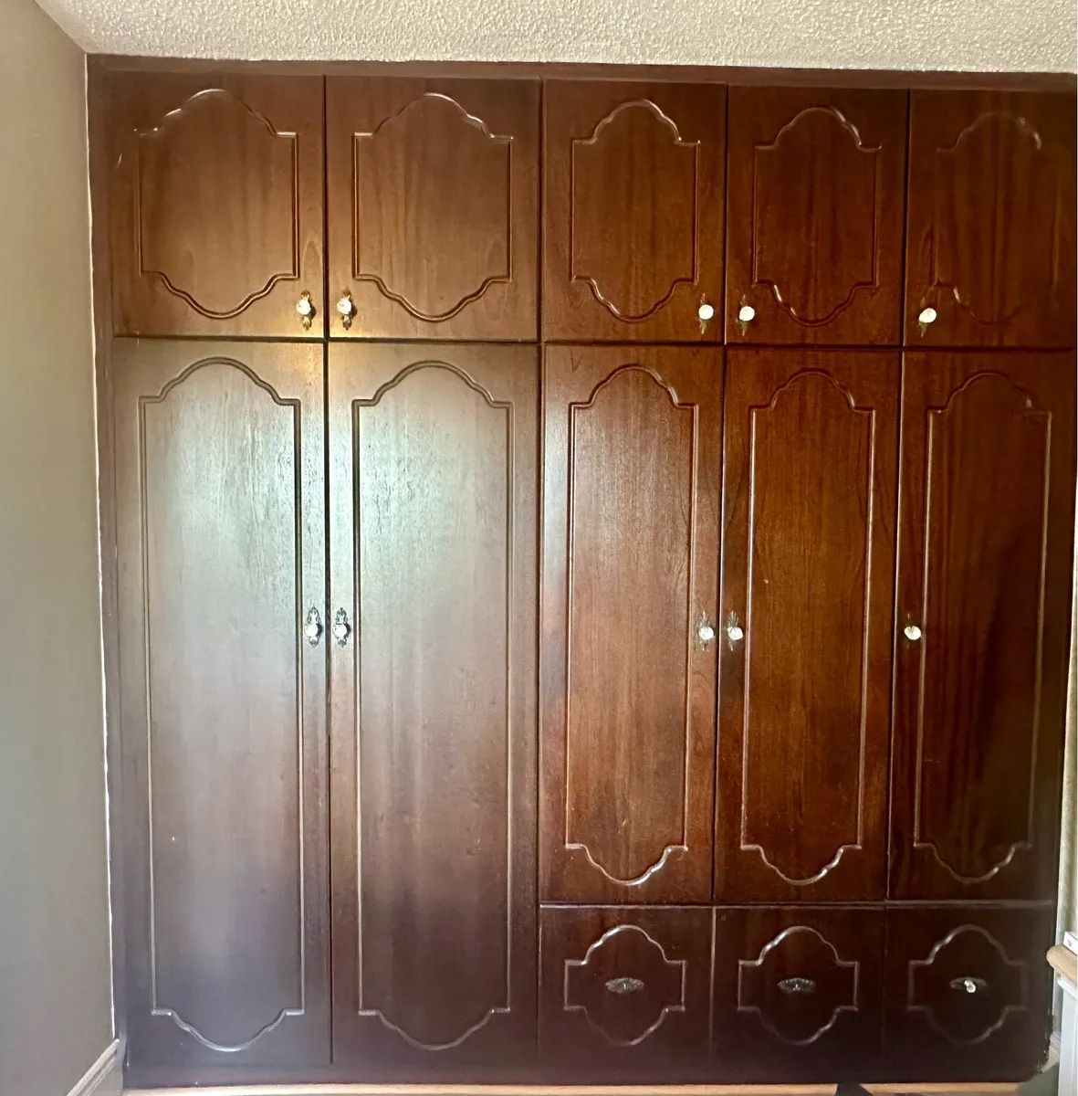 Wardrobe Doors Mahogany €20 each - Image 1
