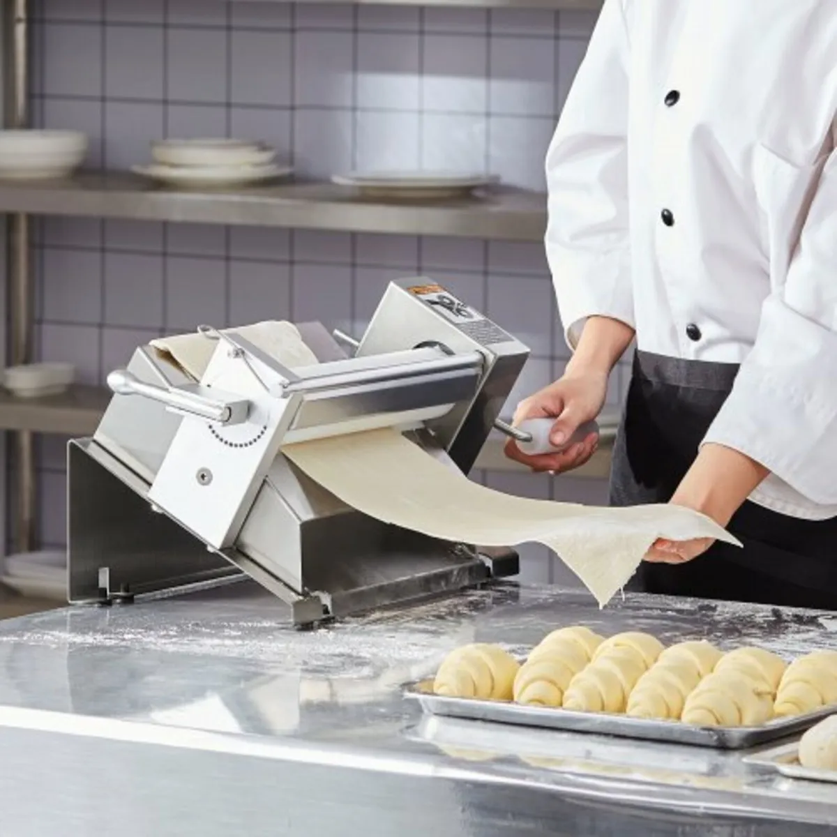Manual Dough Sheeter Machine Max 1/2" Dough Roller - Image 4