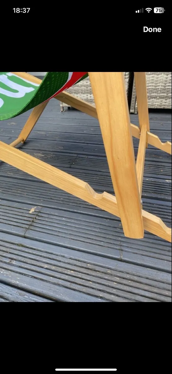 Heineken Deck Chairs pair - Image 1