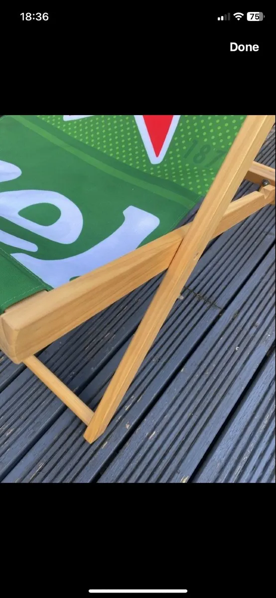 Heineken Deck Chairs pair - Image 2