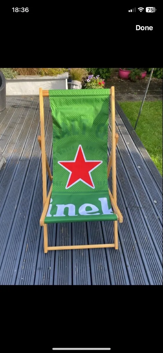 Heineken Deck Chairs pair - Image 3