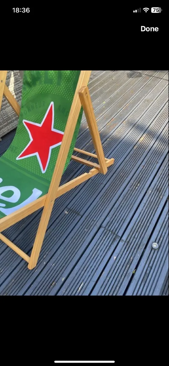 Heineken Deck Chairs pair - Image 4