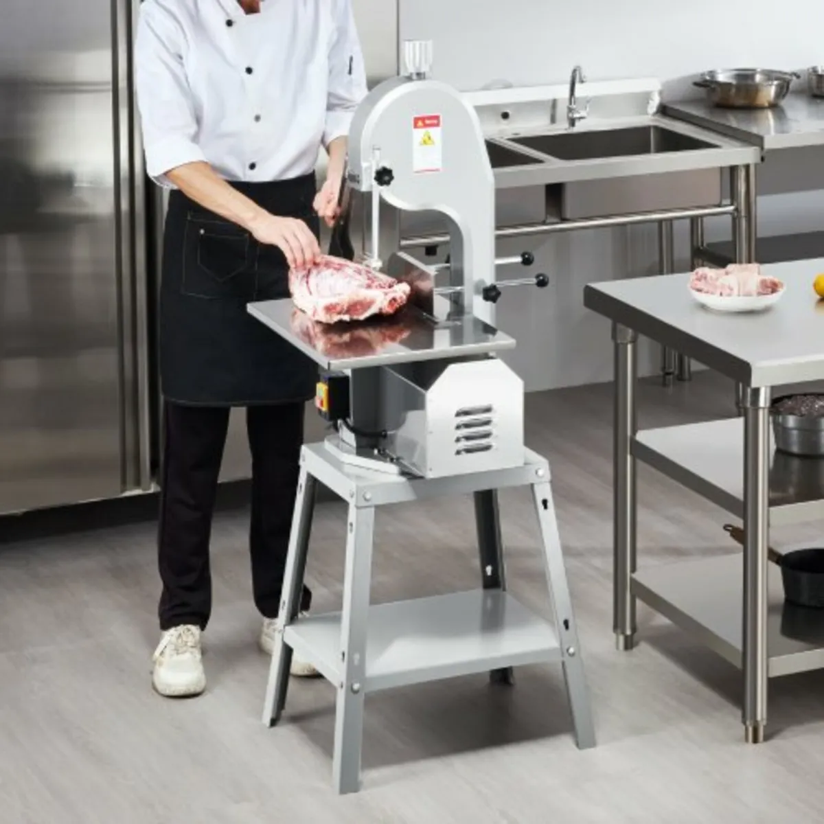 1800W Commercial Electric Meat Bandsaw Stainless S - Image 4