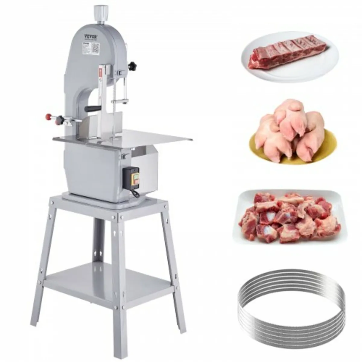 1500W Commercial Electric Meat Bandsaw Stainless S - Image 1