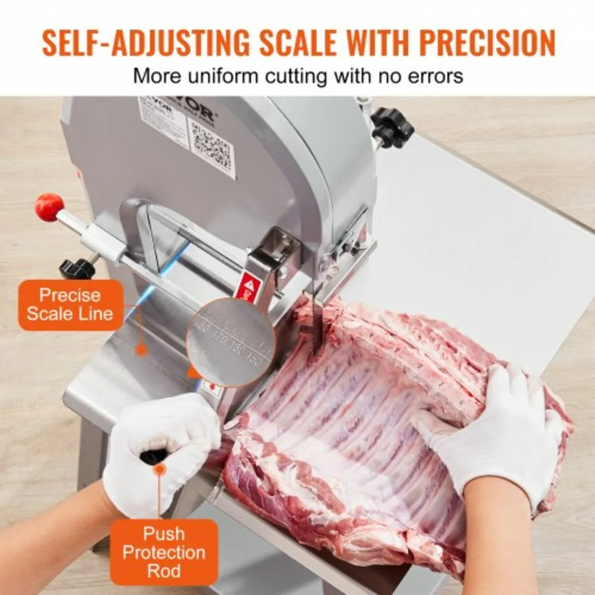 1500W Commercial Electric Meat Bandsaw Stainless S - Image 2