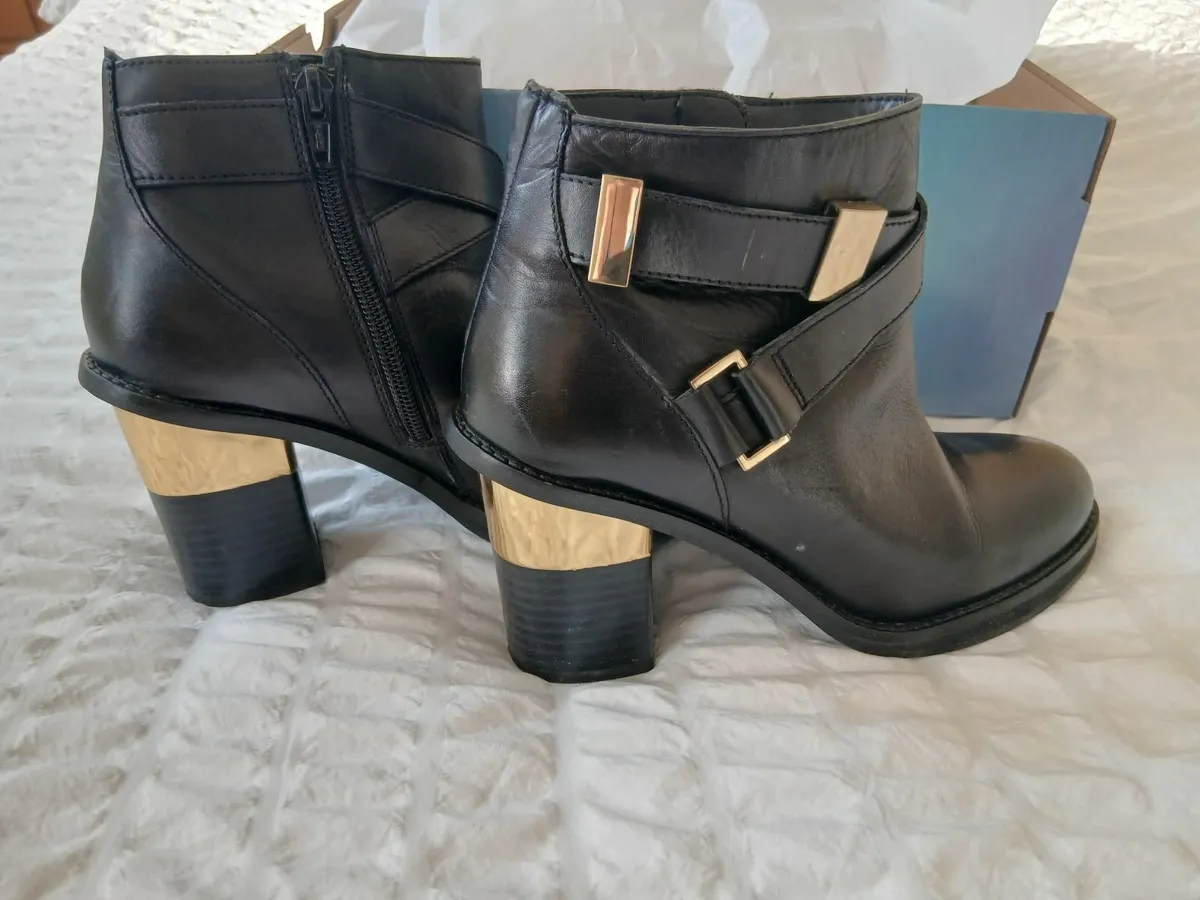 River Island Black Boots Size 4 - Image 2