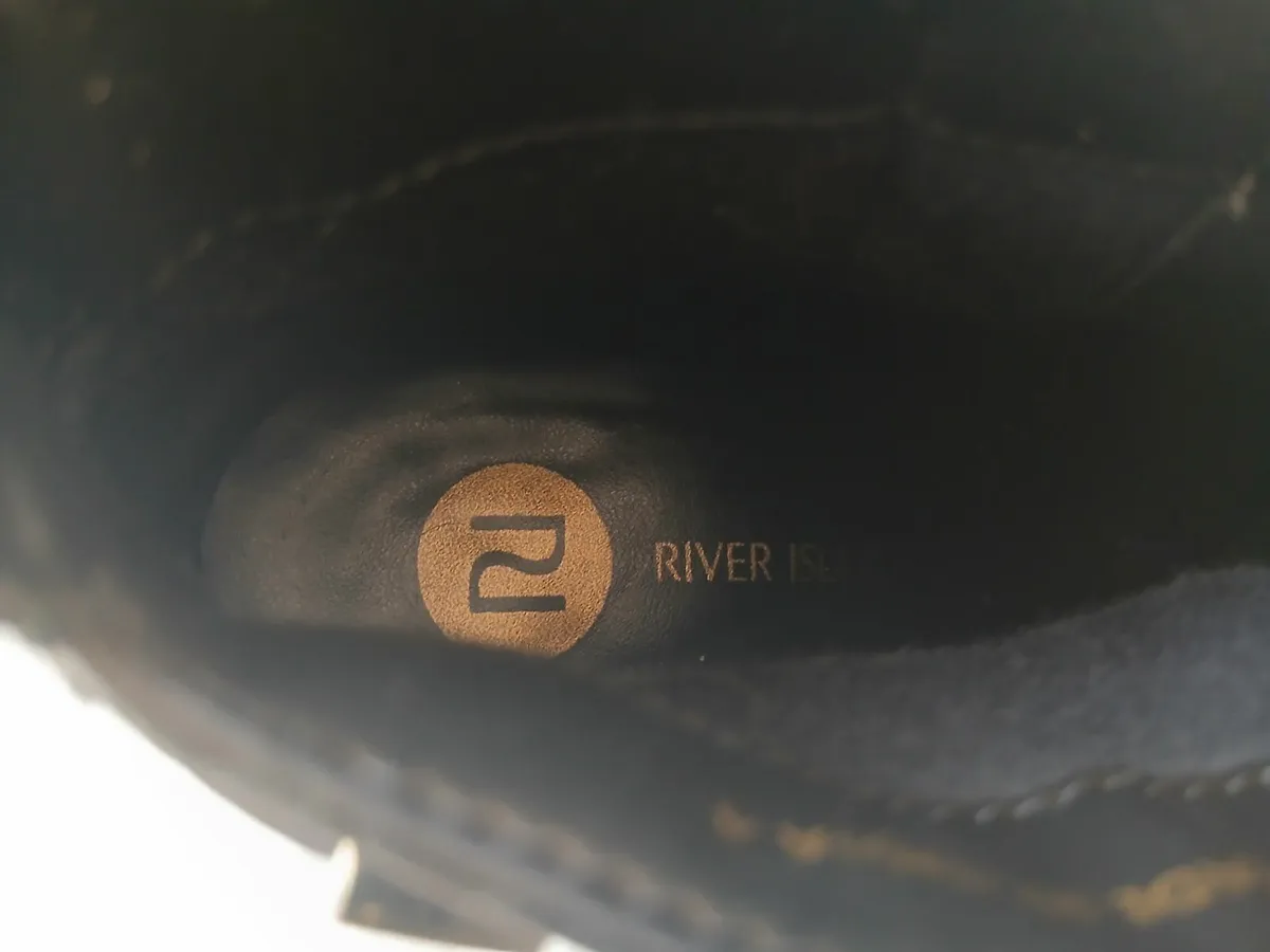 River Island Black Boots Size 4 - Image 3