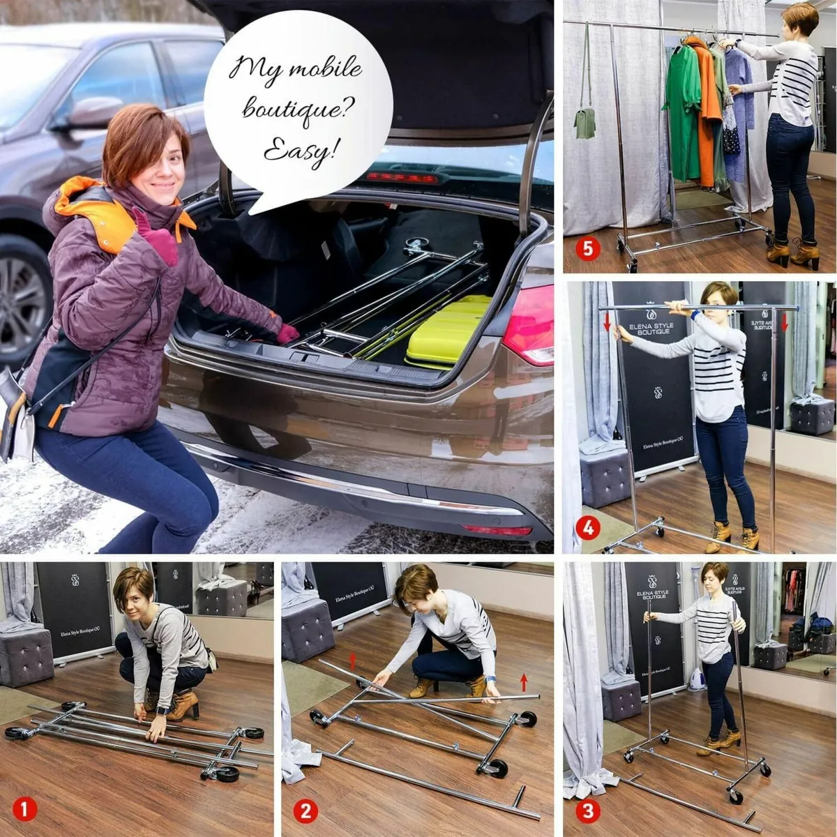 Clothes Rail Heavy Duty Holds up 99kg - Image 2