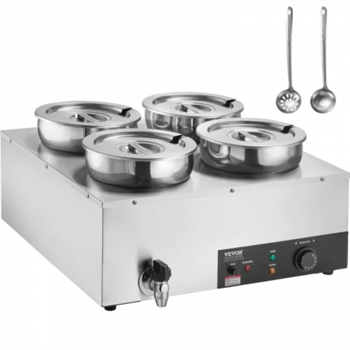Commercial Soup Warmer Soup Station with 4*7.4Qt P - Image 1