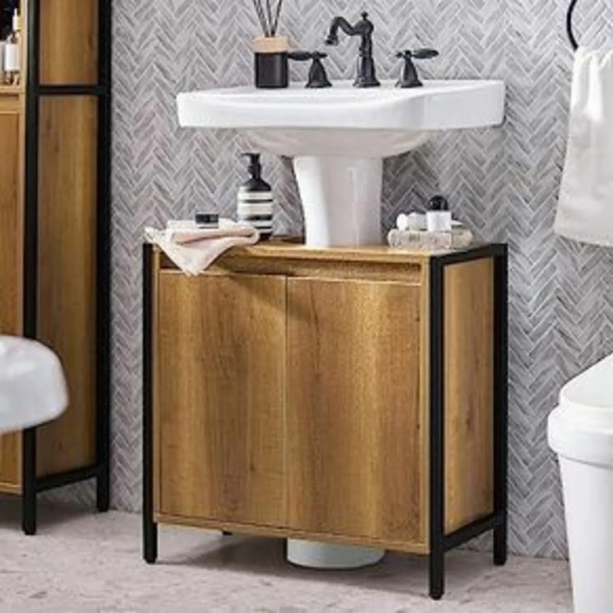 Under Sink Cabinet Bathroom Vanity Unit Bathroom S - Image 1
