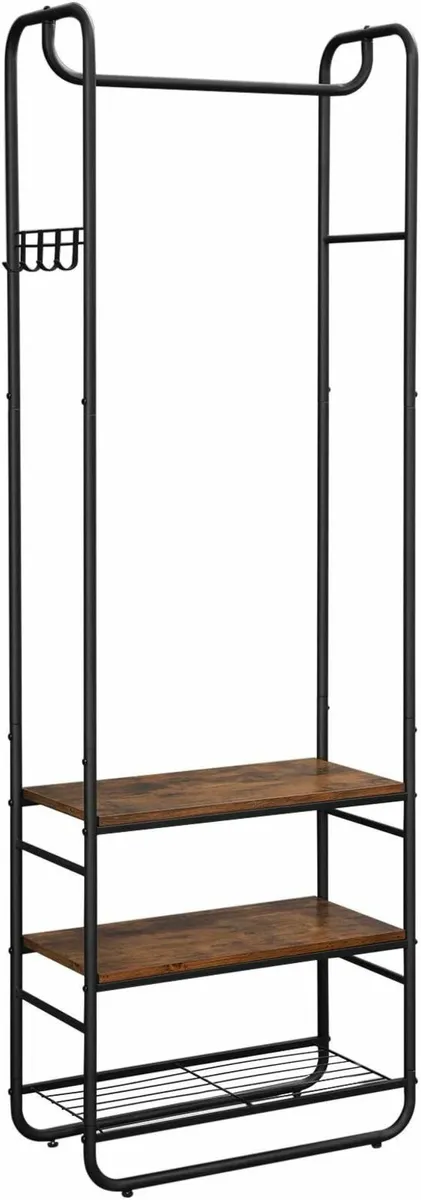 Coat Stand Coat Rack Shoe Rack, Storage Shelves - Image 4