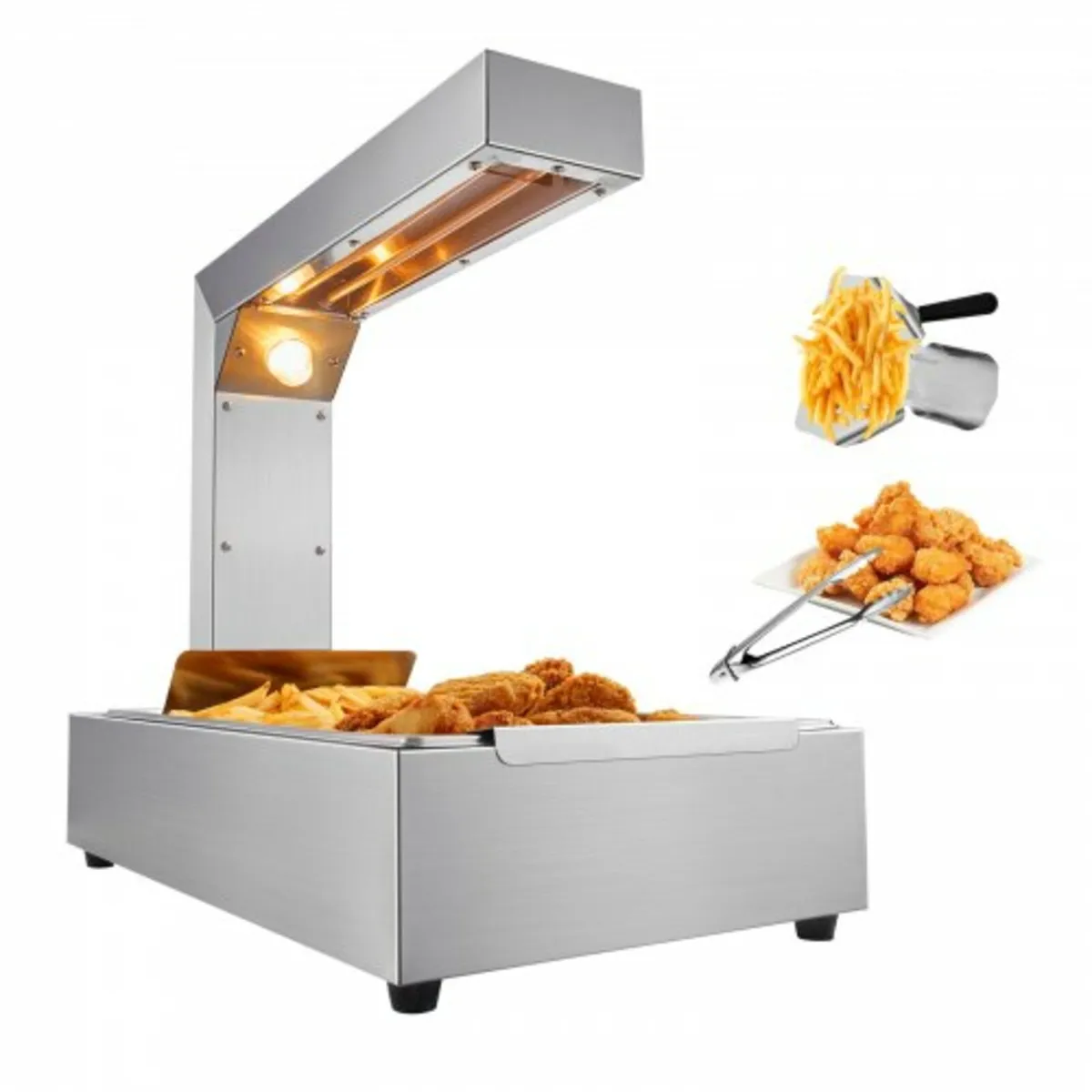 Fry Food Warmer Electric Chip Warming Light Statio - Image 1