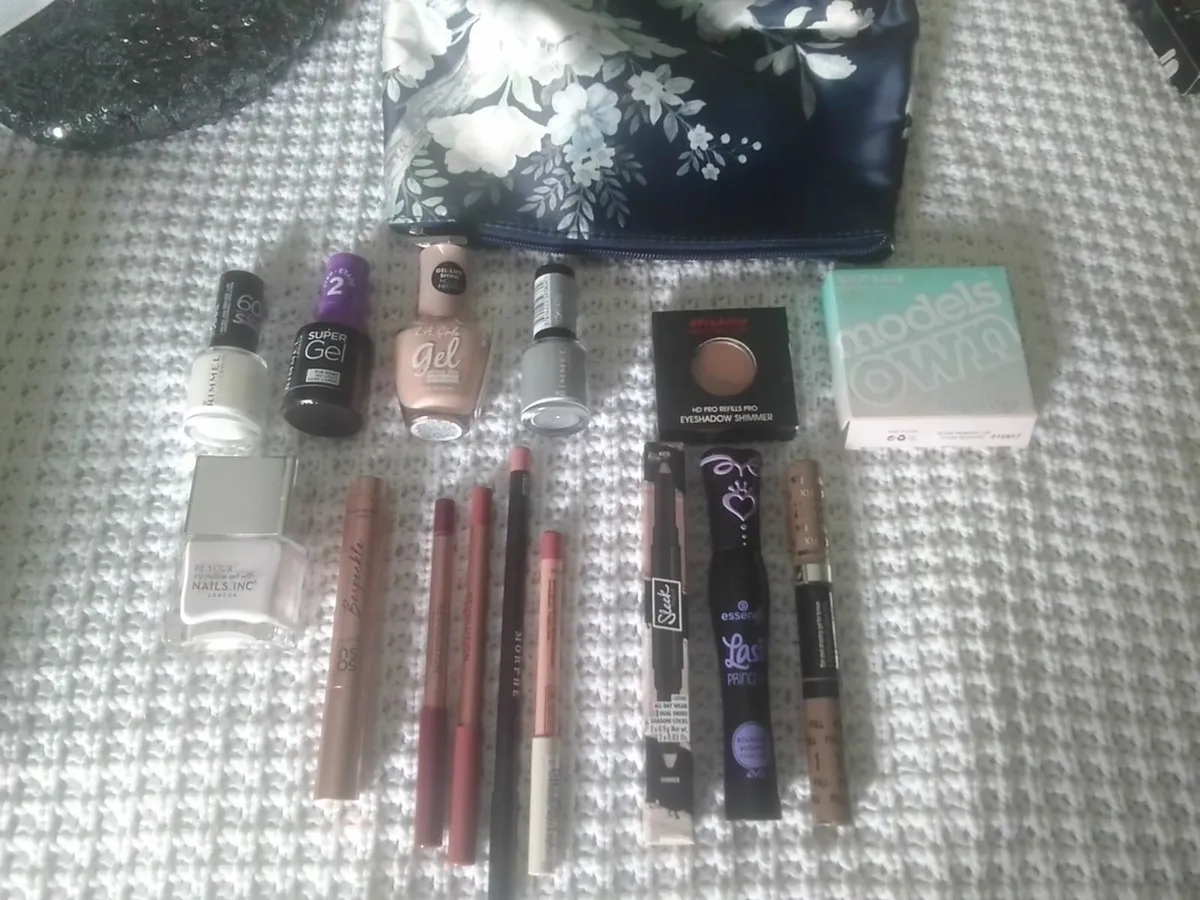 MAKEUP BUNDLE & LAURA ASHLEY BAG& COMPACT MIRROR - Image 1