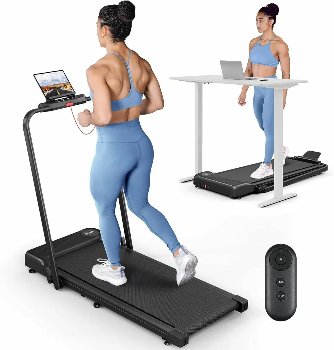 Folding Treadmill for Home, 2.5HP LED Display - Image 1
