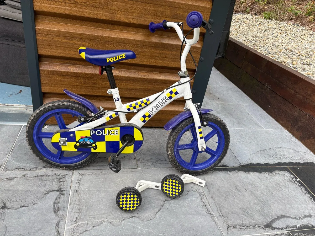 Kids 14” bike - police - Image 1