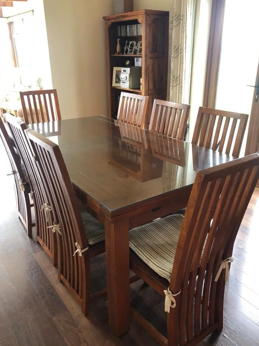 Solid Oak Dining Table - Image 1