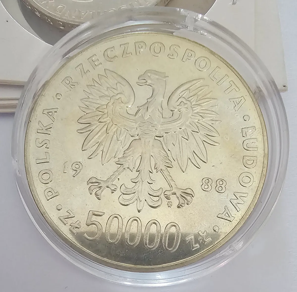 1988 poland silver coin - Image 2