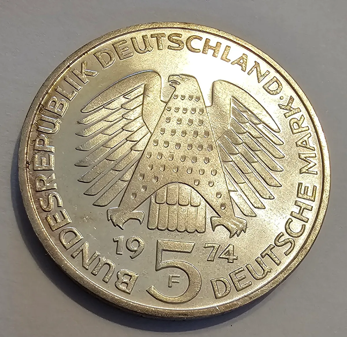 1974 german silver coin - Image 2