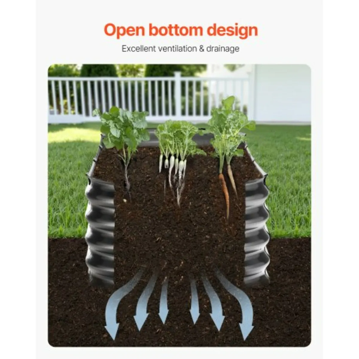 Metal Raised Garden Bed 6.56x1.96x1.4 ft Galvanize - Image 4