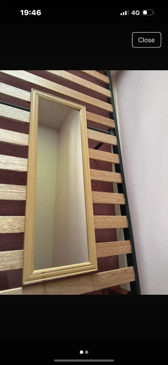 Homeware Medium sized wooden mirror - Image 1