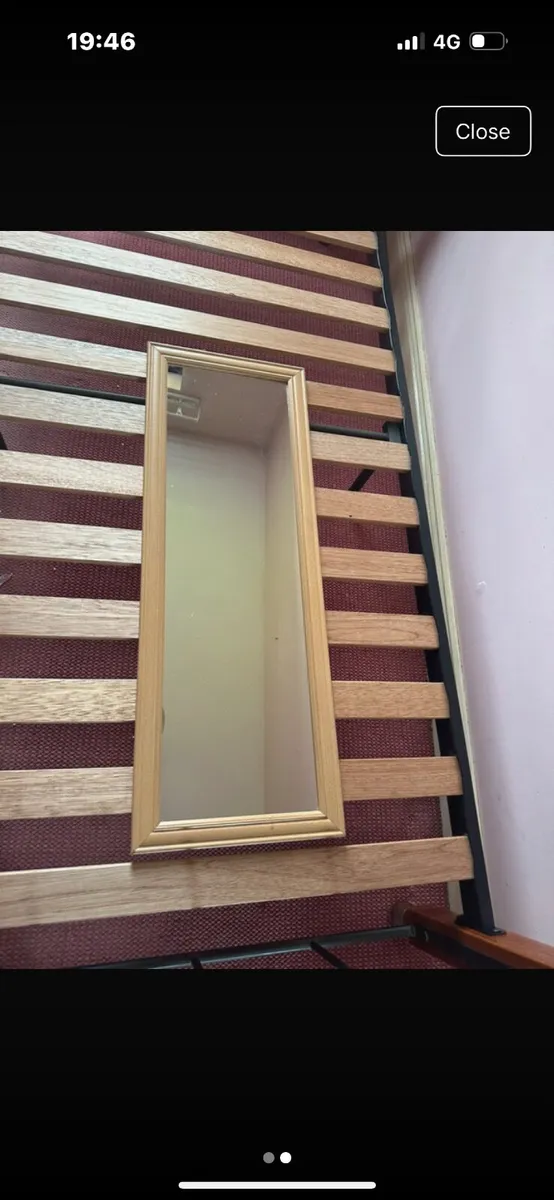 Homeware Medium sized wooden mirror - Image 2