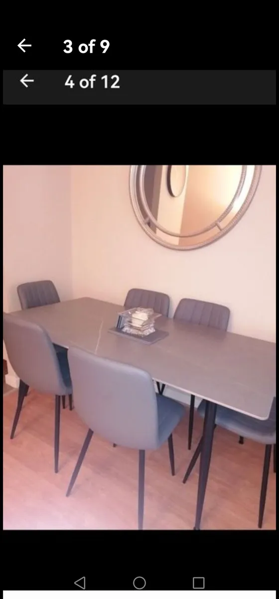 Beautiful 7 peace dining table and 6 chairs - Image 2