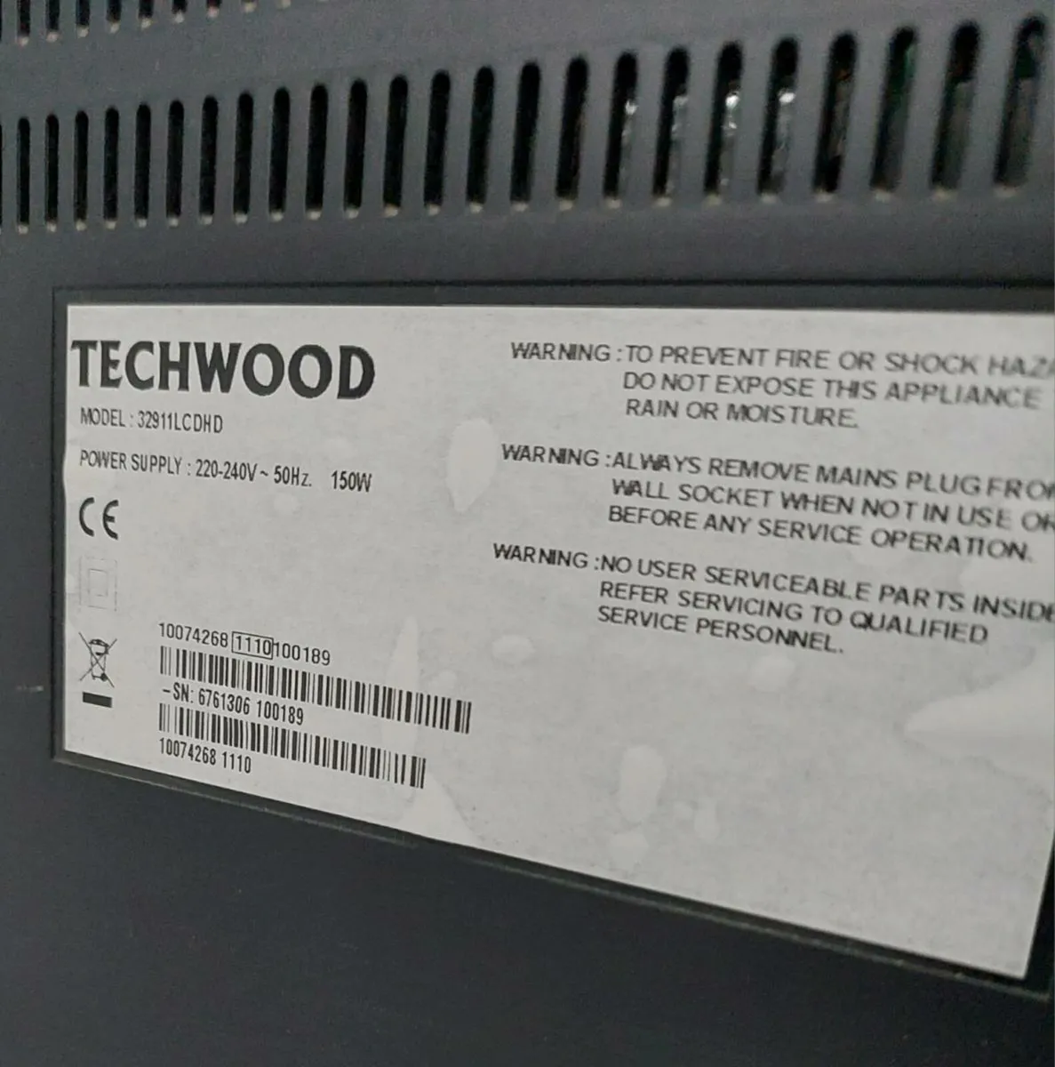 Techwood 32 inch LCD HD TV, Great Condition - Image 4