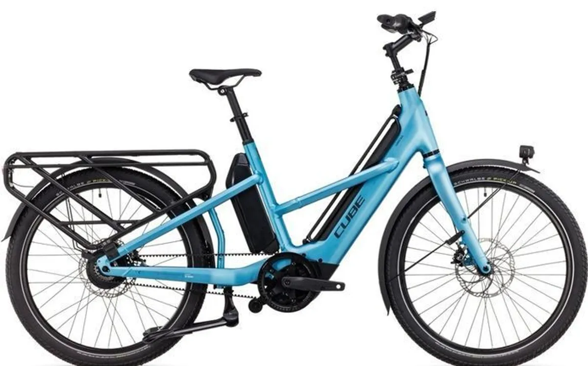 Electric cargo/child bicycle - Cube Longtail Hybrid 725Wh (Mint) - Image 1