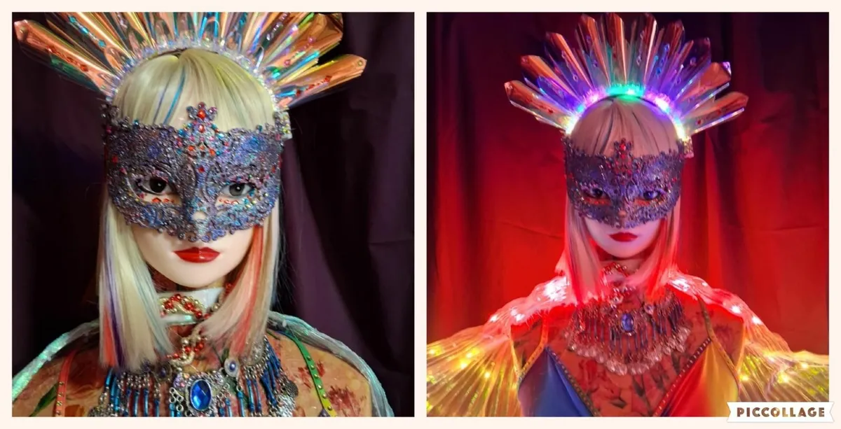 Pride, Parade, Party, Rainbow costume with mannequ - Image 2