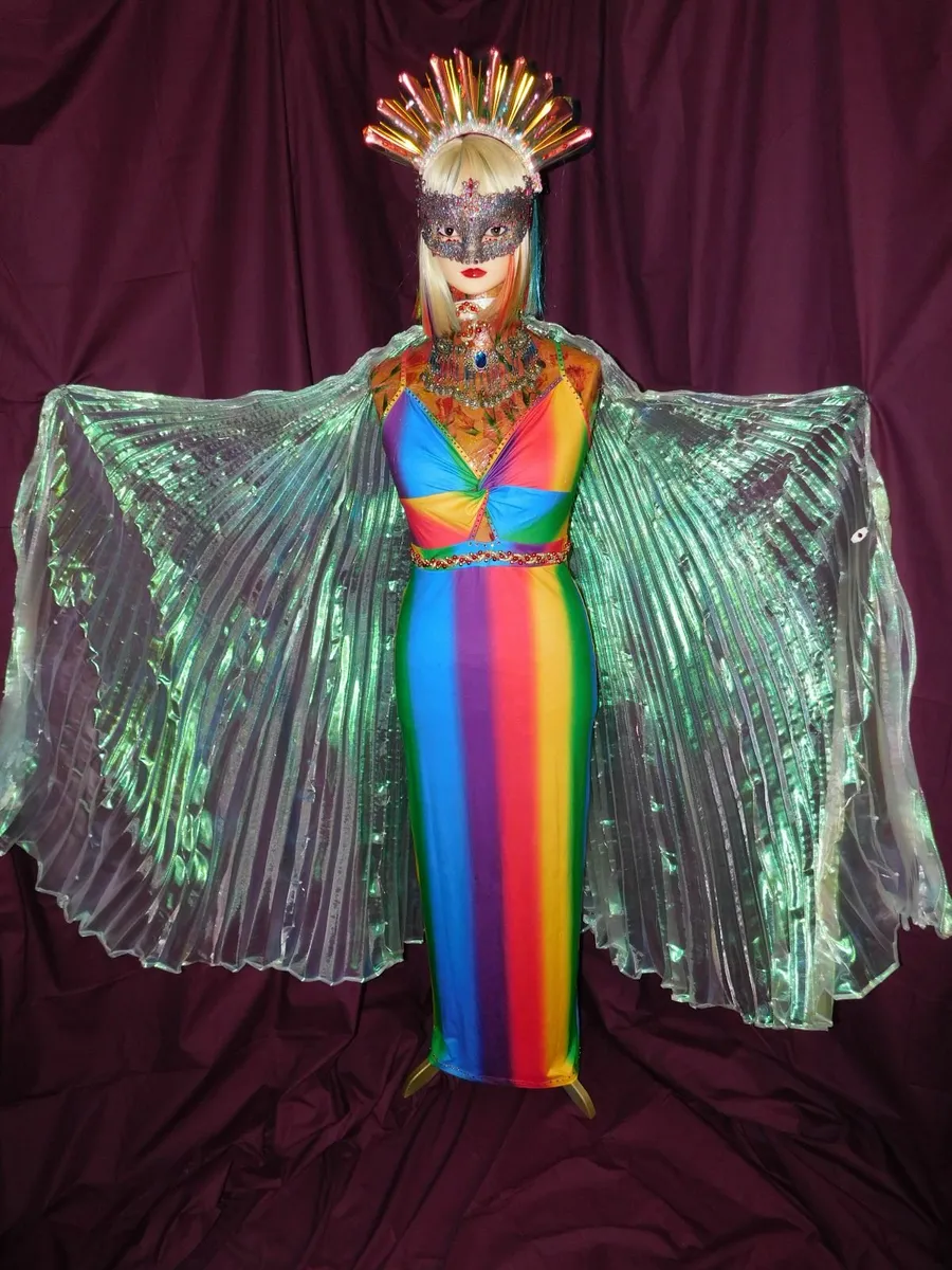 Pride, Parade, Party, Rainbow costume with mannequ - Image 3