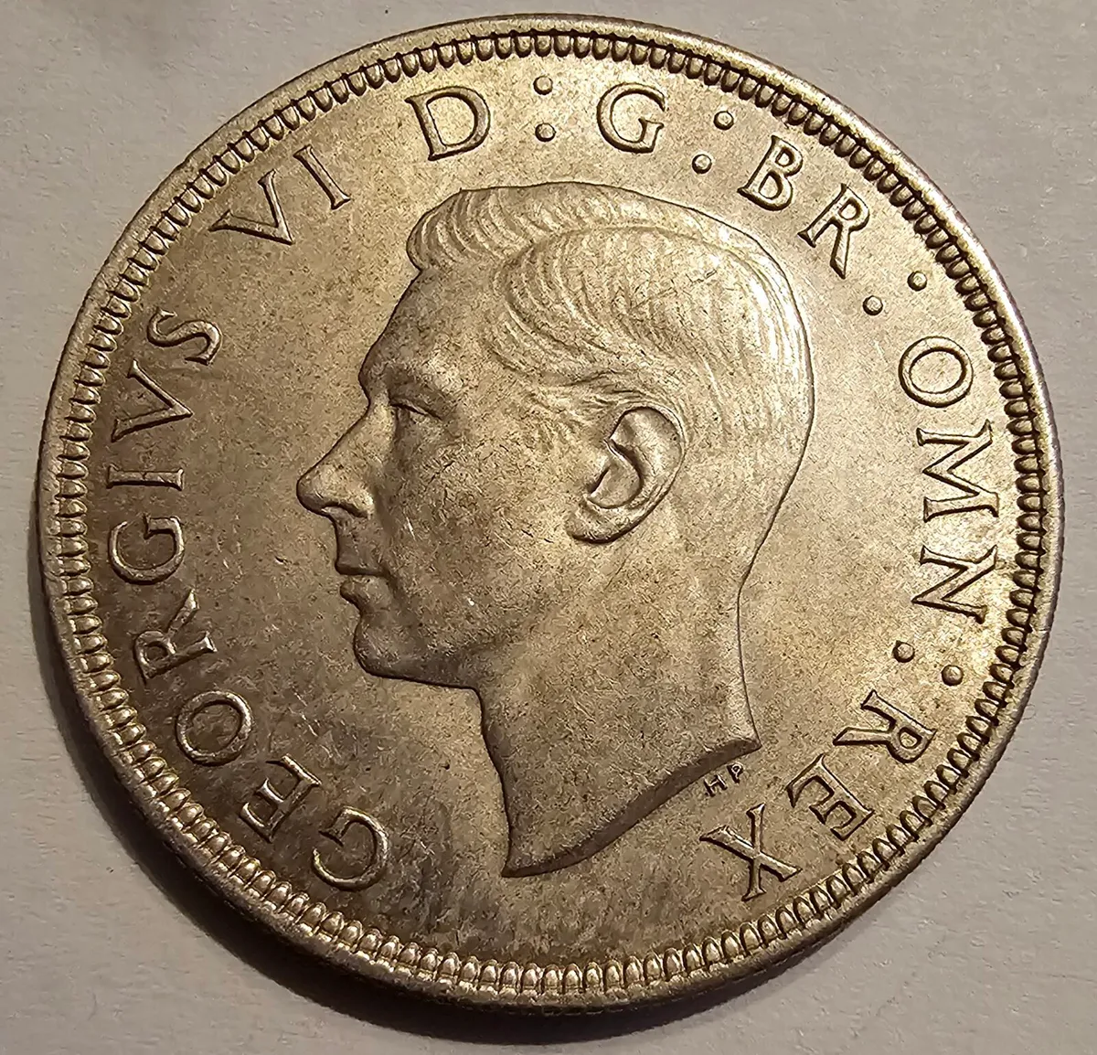 1939 british silver half crown - Image 1